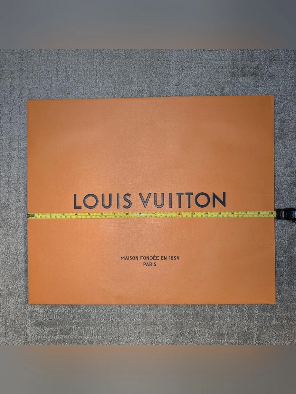 Louis Vuitton Orange Signature LG Box And Gift Bag 